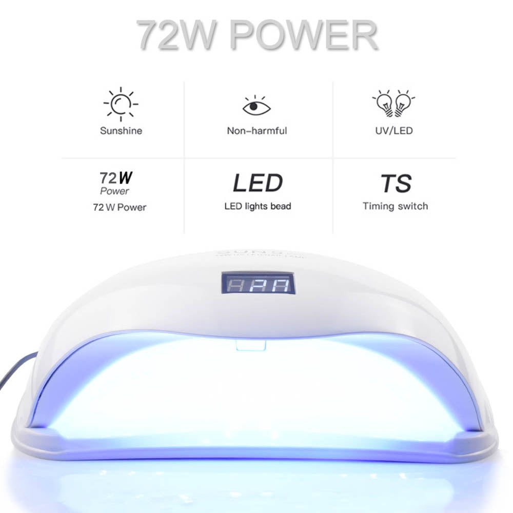 72W UVLED Dual Light Solar Nail Lamp