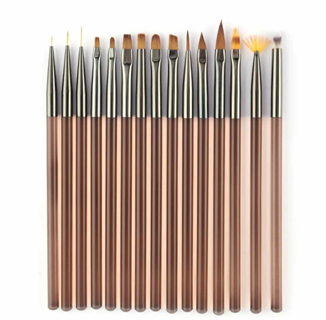 Set of 15pcs High Quality Nail Art Brush